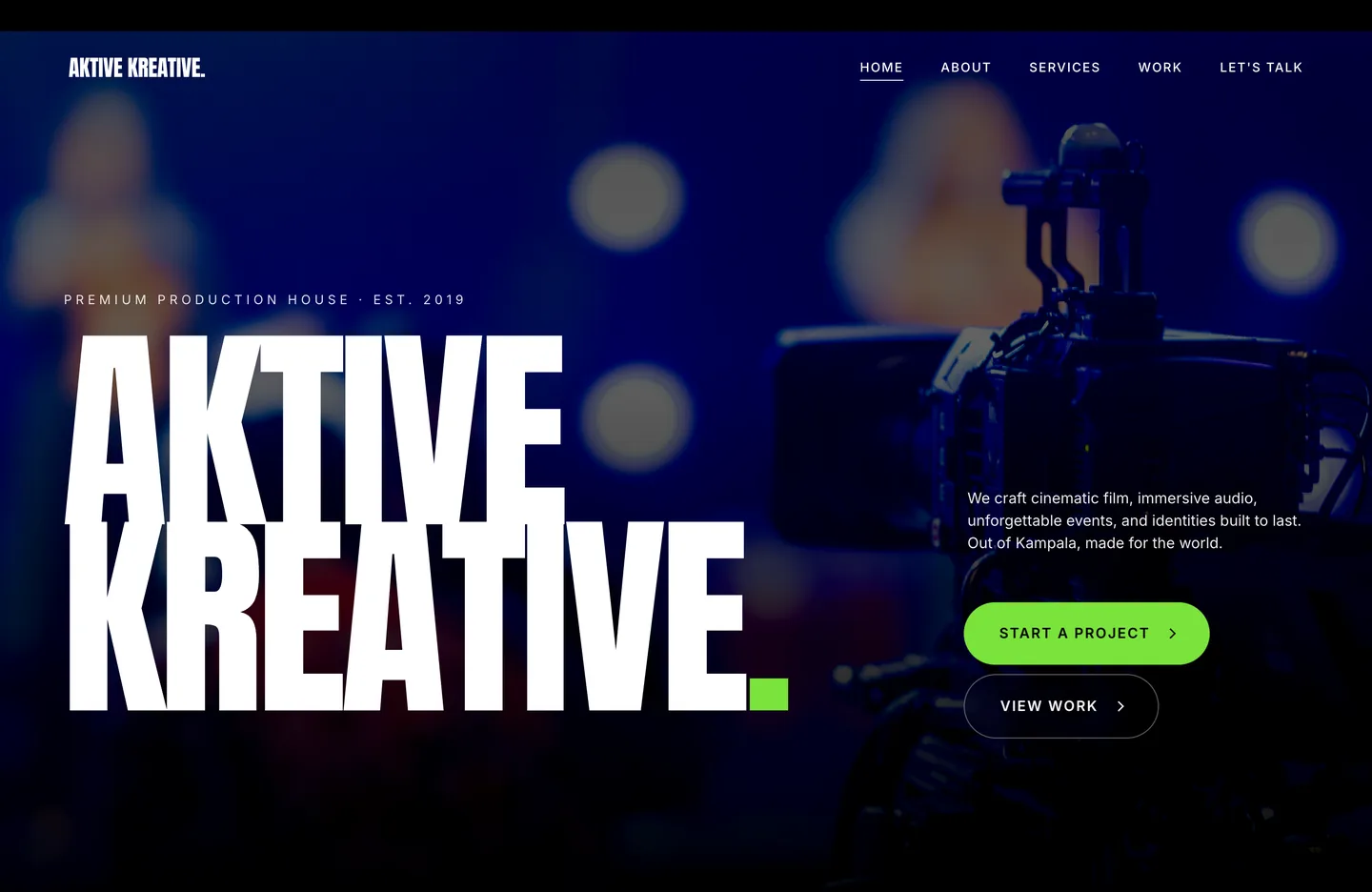 Aktive Kreative homepage