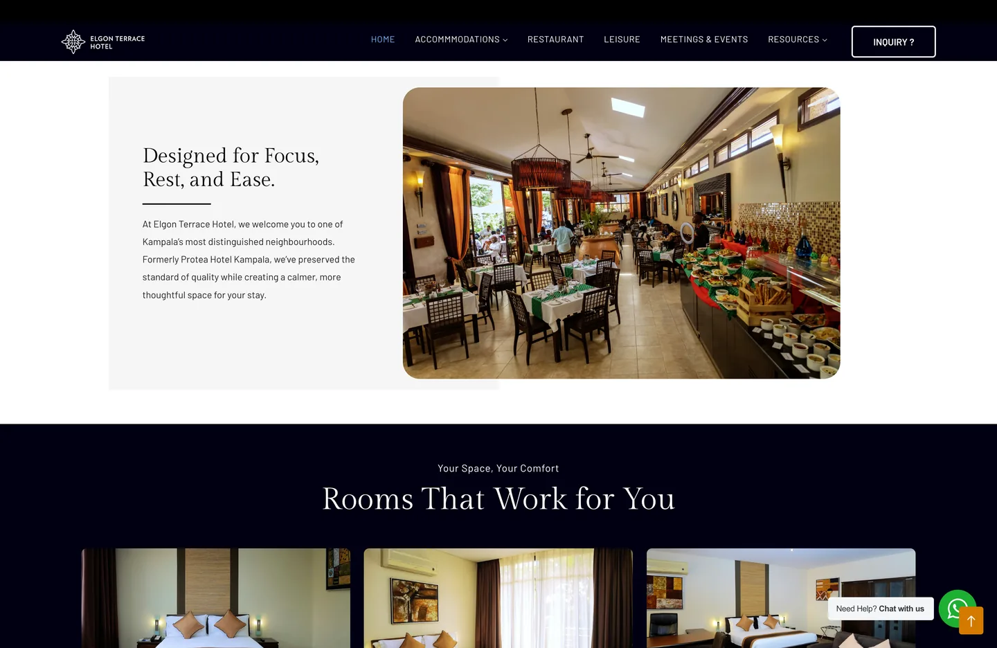 Elgon Terrace Hotel homepage