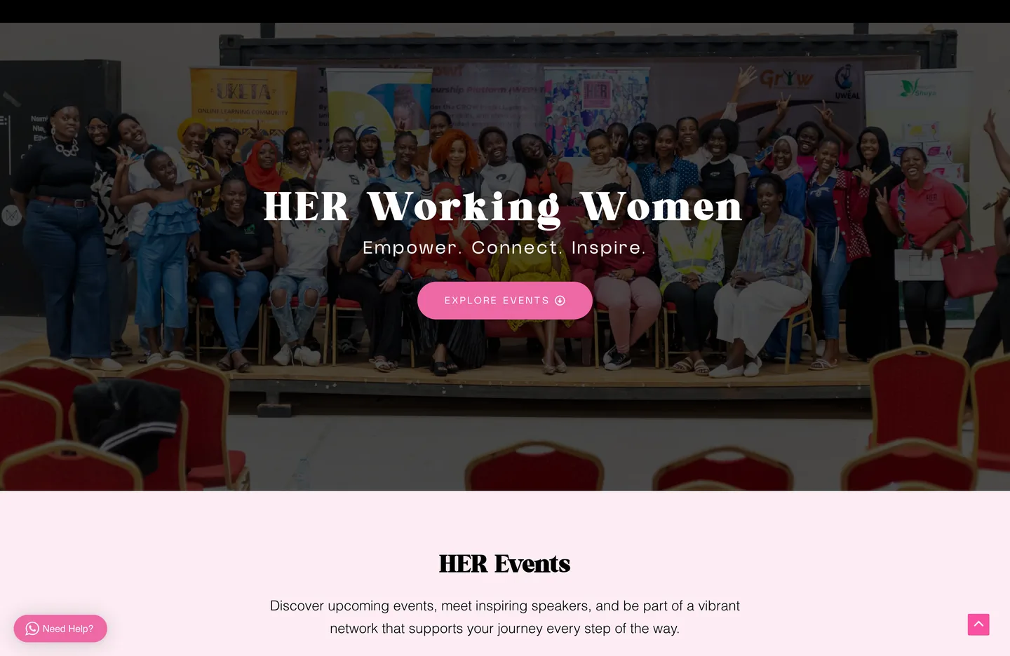 Her Working Women Events homepage
